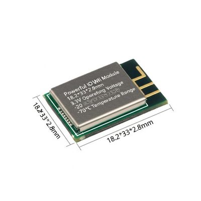 Leistungsfähiges IoT-Wi-Fi-Modul 18,2*33*2,8mm 3.3V Betriebsspannung -20 bis 70°C Temperaturbereich