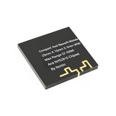 Kompaktes und leistungsstarkes Bluetooth-Modul 25mm x 15mm x 5mm mit maximaler Reichweite von 100m und Nrf52810-Chipsatz von Nordic